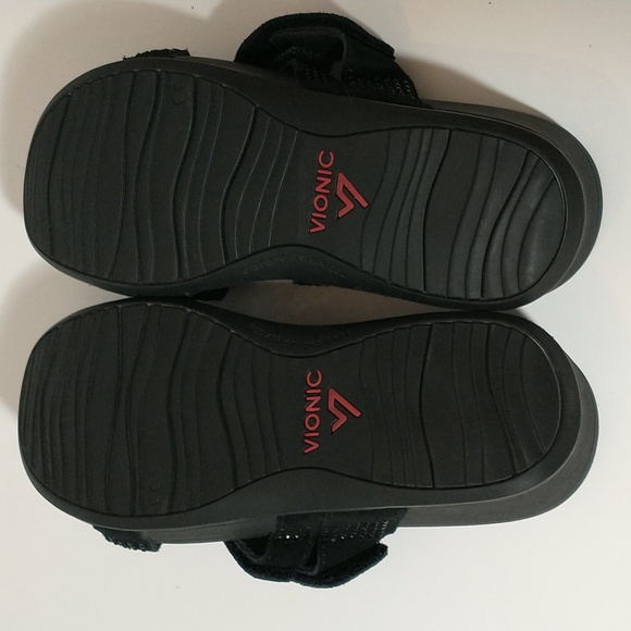 Vionic Alexis Platform Strappy Sandal, Black, Rhinestones, Arch Support - Picture 7 of 10